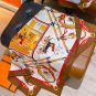 5 SHMS253818mm double-sided 90x90cm diagonal silkHerm è s' Horse Crossing '