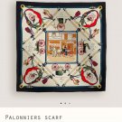 5 SHMS253818mm double-sided 90x90cm diagonal silkHerm è s' Horse Crossing '_319
