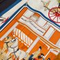 5 SHMS253818mm double-sided 90x90cm diagonal silkHerm è s' Horse Crossing '_319