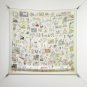 5 SHMS254118mm double-sided 90x90cm diagonal silkHerm è s' Free Scarf '
