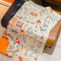 5 SHMS254118mm double-sided 90x90cm diagonal silkHerm è s' Free Scarf '_4050