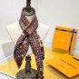 5 SLV250318mm double-sided 90x90cm diagonal silkLV《LV x TM Monogram Superflat Flow