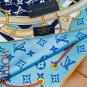 5 SLV250918mm double-sided 90x90cm diagonal silkLV《Flower And Straps》