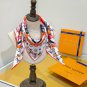 5 SLV250918mm double-sided 90x90cm diagonal silkLV《Flower And Straps》_7531