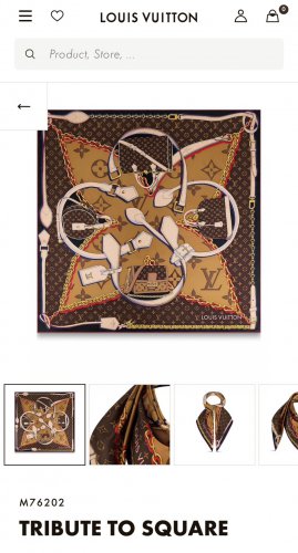 5 SLV252218mm double-sided 90x90cm diagonal silkLV&atilde;��Tribute&atilde;��