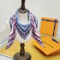 5 SLV253118mm double-sided 90x90cm diagonal silkLV《Ocean Bandana》