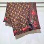 5 SLV253618mm double-sided 90x90cm diagonal silkLVãLV x TM Monogram Ceriseã