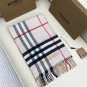 5. plaid color blocked scarf camel color block whiteSize 168x30cm 100% Lana cashme