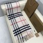 5. plaid color blocked scarf camel color block whiteSize 168x30cm 100% Lana cashme