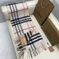 5. plaid color blocked scarf camel color block whiteSize 168x30cm 100% Lana cashme