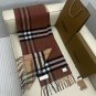 5. plaid color blocked scarf camel color blocked caramel colorSize 168x30cm 100% L