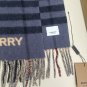 5. plaid color blocked scarf Camel color blocked fog blueSize 168x30cm 100% Lana c