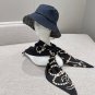 5220        New Pearl Necklace in BlackSize 90x90cm 100% real silkPearl elements