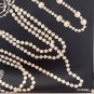 5220        New Pearl Necklace in BlackSize 90x90cm 100% real silkPearl elements