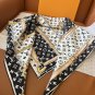 5220 Donkey Home  Chain Square TowelSize 90x90cm 100% silk 18mm original fabricSu
