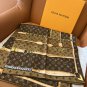 5220 Donkey Home  Chain Square TowelSize 90x90cm 100% silk 18mm original fabricSu_4161