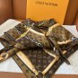 5220 Donkey Home  Chain Square TowelSize 90x90cm 100% silk 18mm original fabricSu_4161