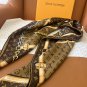 5220 Donkey Home  Chain Square TowelSize 90x90cm 100% silk 18mm original fabricSu_4161