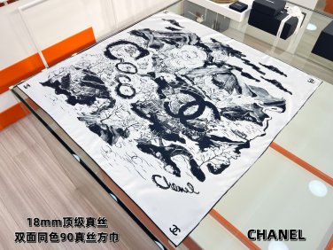 5220Chanel 25 Advanced Handicraft Workshop Series90 square scarf [18mm top-quality si