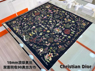 5220Dior Printed Square Towel-25 Early Spring New Product [18mm Double sided Same Color_4167