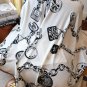 5270 ã Floral Fragrance Full Clothes!! Simple enough to be a big brand! Black and whit