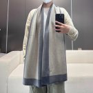 Burberry's hot selling new high-end men's scarf [TB cashmere plaid] exclusive cowhide