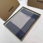 Burberry's hot selling new high-end men's scarf [TB cashmere plaid] exclusive cowhide