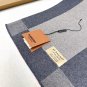 Burberry's hot selling new high-end men's scarf [TB cashmere plaid] exclusive cowhide