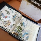 ce ￥ 365 (Comes with a full set of luxury packaging)Coco Landscape Silk Scarf, Whit