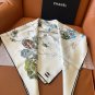 ce ï¿¥ 365 (Comes with a full set of luxury packaging)Coco Landscape Silk Scarf, Whit