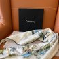 ce ï¿¥ 365 (Comes with a full set of luxury packaging)Coco Landscape Silk Scarf, Whit