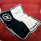 ce ￥ 595Black and white symmetrical double-sided shawl, black and white super class