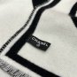 ce ï¿¥ 595Black and white symmetrical double-sided shawl, black and white super class
