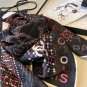 ch 110&atilde;�� Xiaoxiang Colored Striped Letter &atilde;�� Silk Square Scarf, a high-end love, a wo_5251