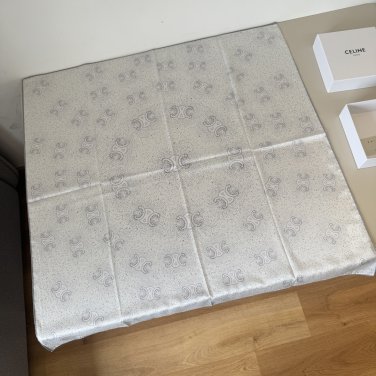 ch 110CELINE's new silk handkerchief[Triumphal Arch Printed Square Scarf] Beautiful_2769