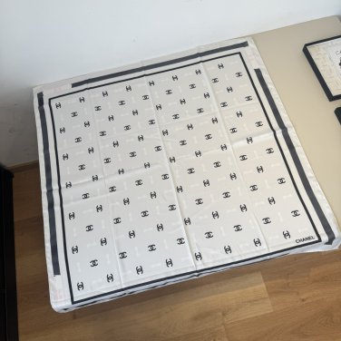 ch 110Chanel original 90cm silk square scarf, the same silk as Quan Zhilong! Top grad_7688