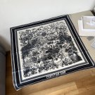ch 110Dior jungle hand-painted handkerchiefsize：90x90cmMaterial 100% real silk_4754