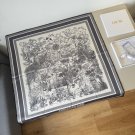 ch 110Dior jungle hand-painted handkerchiefsize：90x90cmMaterial 100% real silk_7125