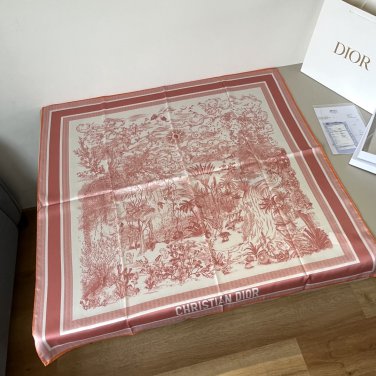 ch 110Dior jungle hand-painted handkerchiefsize&iuml;&frac14;�90x90cmMaterial 100% real silk_7131