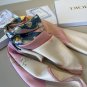 ch 110Dior Silk Square Towel [Lily of the Valley Flower Bouquet Towel] Made of top-qu