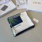 ch 110Dior Silk Square Towel [Lily of the Valley Flower Bouquet Towel] Made of top-qu_1301