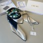 ch 110Dior Silk Square Towel [Lily of the Valley Flower Bouquet Towel] Made of top-qu_1301