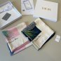 ch 110Dior Silk Square Towel [Lily of the Valley Flower Bouquet Towel] Made of top-qu_1301
