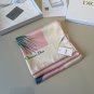 ch 110Dior Silk Square Towel [Lily of the Valley Flower Bouquet Towel] Made of top-qu_4229