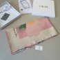 ch 110Dior Silk Square Towel [Lily of the Valley Flower Bouquet Towel] Made of top-qu_4229