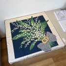 ch 110Dior Silk Square Towel [Lily of the Valley Flower Bouquet Towel] Made of top-qu_4230