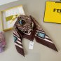 ch 110FENDI's new silk square scarfã FF Letter Printed Square Scarf ã Beautiful [_4743