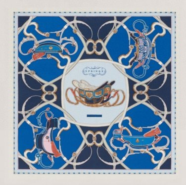 ch 110Hermes 90cm Silk Square Towel [Spring Mix and Match] Made of top-quality twill_6598