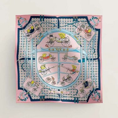 ch 110Hermes new silk handkerchief [new type of car]Inspired by the design of the L