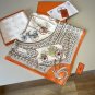ch 110Hermes new silk handkerchief [new type of car]Inspired by the design of the L_5669